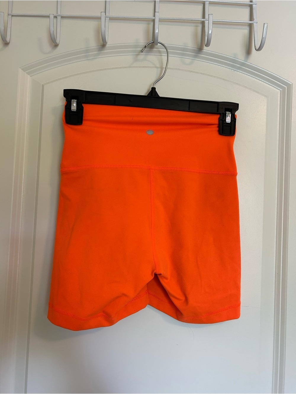 Yogalicious Neon Orange High-Rise Bike Shorts